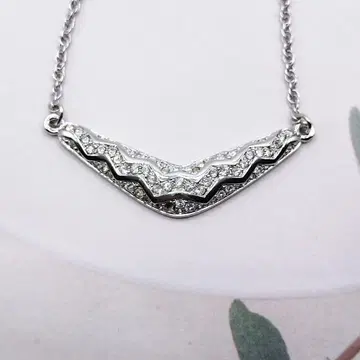 스와로브스키 부메랑 목걸이 하와이안 빅 크리스탈