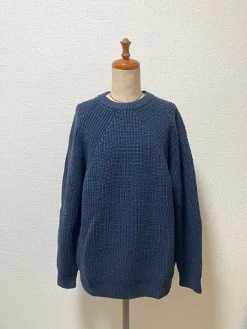 BATONER 네이비 니트 스웨터 일본제