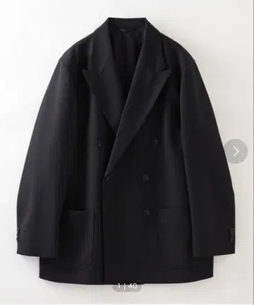 Steven Alan 빈티지 트윌 더블 브레스티드 6B 자켓