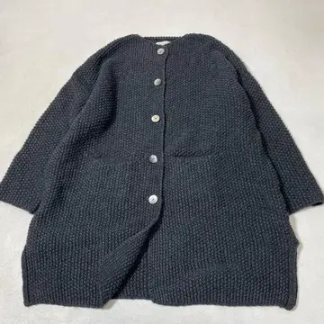 sosotto 소소토 야크 사슴 무늬 니트 코트 롱 가디건