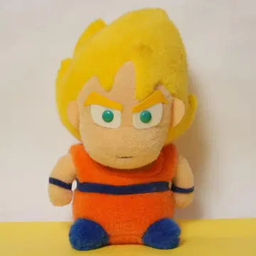 애니메이션 드래곤볼Z 봉제 인형 피규어 초사이어인 손오공 일본제