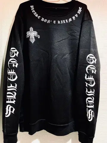 인기 십자가 크로스 y2k 블랙 맨투맨 트레이닝복 L~XL 상당