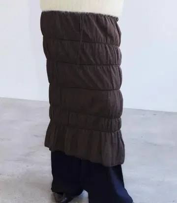 RUS 니트 스커트 브라운