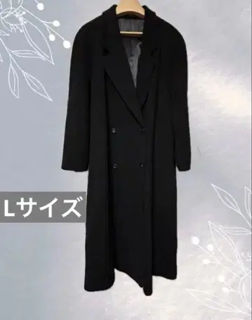 캐시미어 100% 롱 코트 여성용 L 사이즈