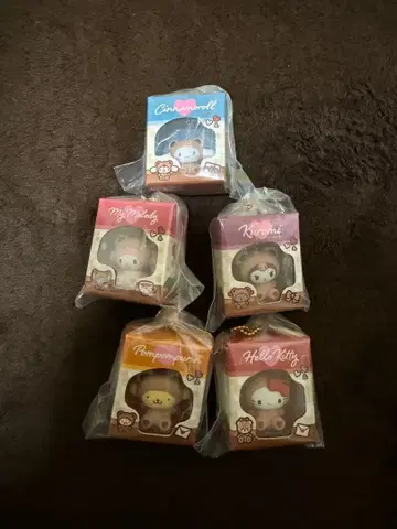 산리오 캐릭터즈 미니어처 패키지 컬렉션 가챠 컴플리트