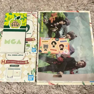 미세스 제일복권 입체 메모 레터 세트 클리어 파일 스티커 로손