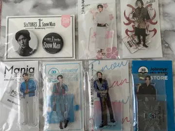 Snow Man 메구로 렌 아크릴 스탠드 캔뱃지