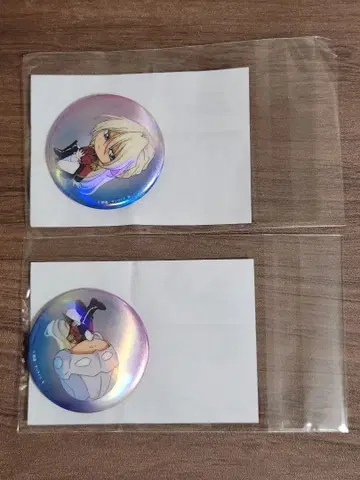 건담 W 캔뱃지 2개 세트