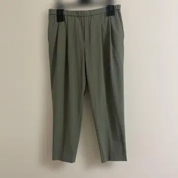 INDIVI 올리브 그린 슬랙스