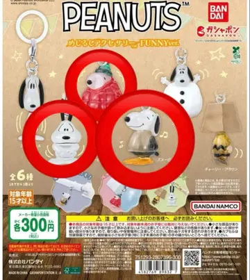 PEANUTS 메지루시 액세서리 FUNNY ver. 3종 세트