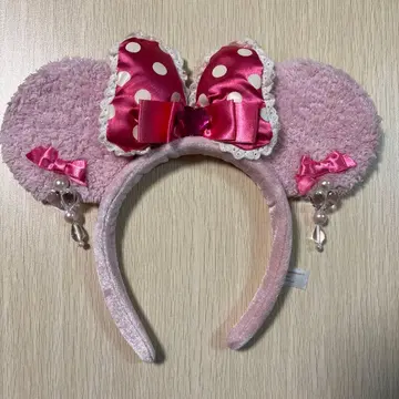 미니 귀찌 머리띠 핑크