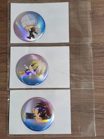 건담 W 캔뱃지 3종 세트