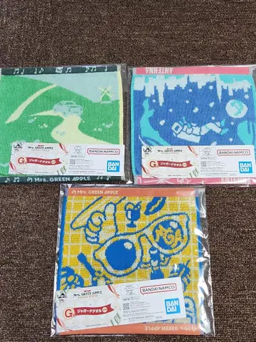 미세스 그린애플 제일복권 G상 자카드 타월 3개