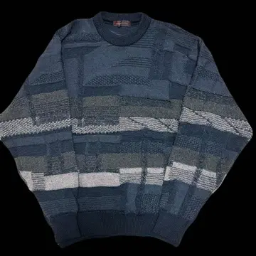 그레이 계열 패턴 편직 니트 스웨터 COTEDAZUR