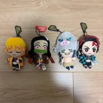 귀멸의 칼날 마스코트 키체인 USJ 유니버셜 봉제 인형 묶음 판매