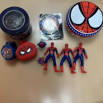 스파이더맨 굿즈 세트 피규어 시계 가마구치 배지