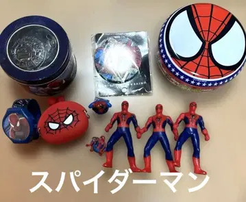 스파이더맨 굿즈 세트 피규어 시계 가마구치 배지