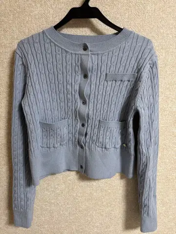 anuans 긴팔 가디건 블루