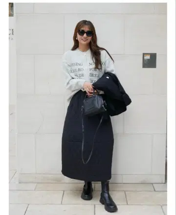 미사용 새상품 BeBeoD  코쿤 스커트 블랙