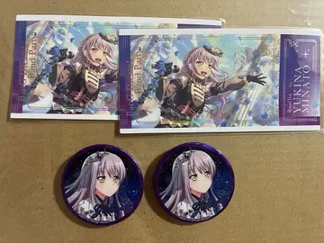 뱅드림 티켓풍 스티커 11th 라이브 캔뱃지 미나토 유키나