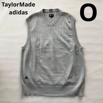 아디다스 테일러메이드 골프 니트 베스트 그레이 O 남성용 심플