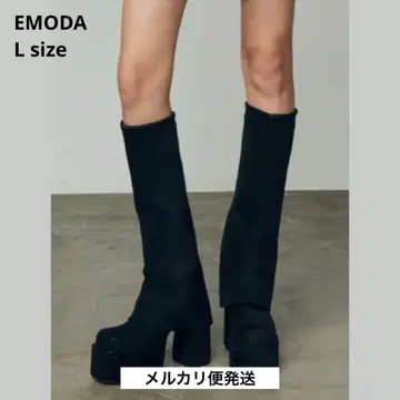 [ 오늘 한정 가격 ] EMODA 플레어 커버 핏 부츠