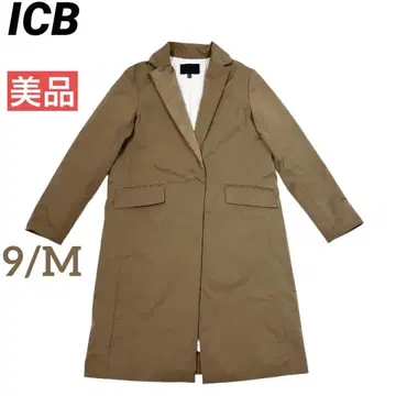 [새상품급] ICB 체스터필드 코트 다운 트렌치형 카멜 9