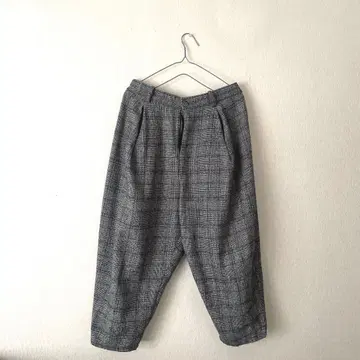 벌룬 팬츠 글렌체크