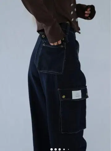 Uenui DARK DENIM CARGO PANTS