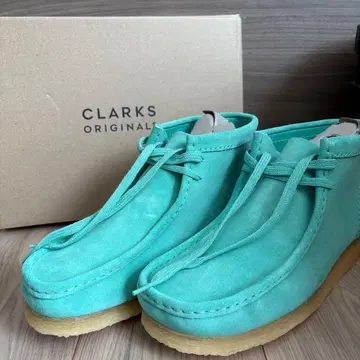 [ 미사용 새상품 ] 레어! 클락스 오리지널 왈라비 민트 그린 27cm