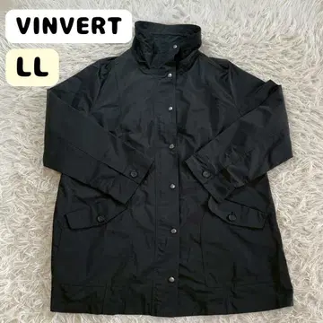 빈티지 반베르 하이넥 롱 코트 라이트 코트 LL