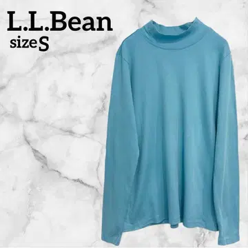 L.L.Bean [ S ] 긴팔 티셔츠 하이넥 스카이블루 해외 구제 의류