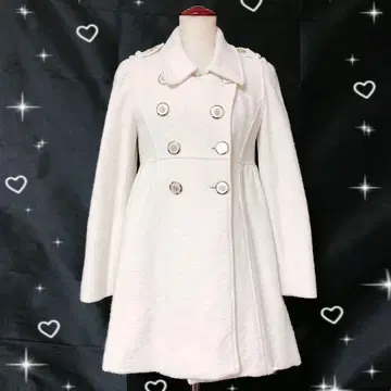 ROJITA 라메 부착 울 코트 프리 사이즈