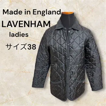 [ LAVENHAM 라벤햄 ] 블랙 퀼팅 자켓 사이즈 38