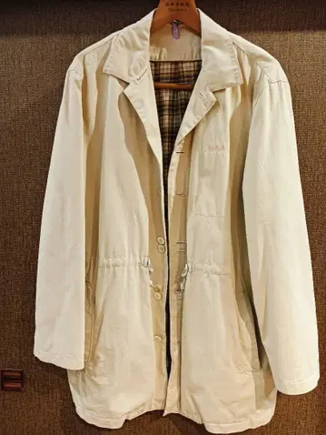 Papas L 사이즈 베이지 미들 코트