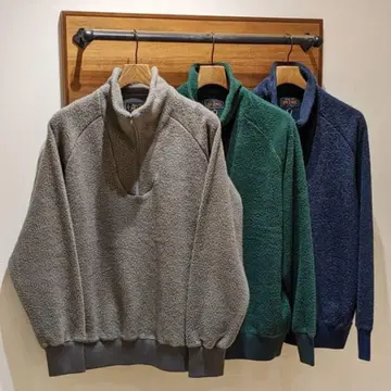 BEAMS PLUS BEAMS PLUS 밀리터리 하프 지퍼 플리스