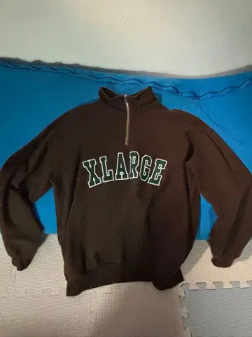 XLARGE 브라운 하프 지퍼