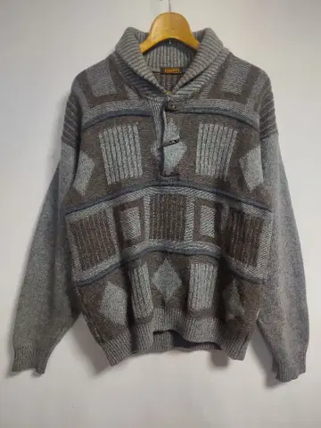 ARARIS 기하학 패턴 니트 스웨터 일본제 M 사이즈
