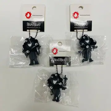 쿠로미 블랙 미쿠미쿠 PVC 마스코트 키링 3개 세트