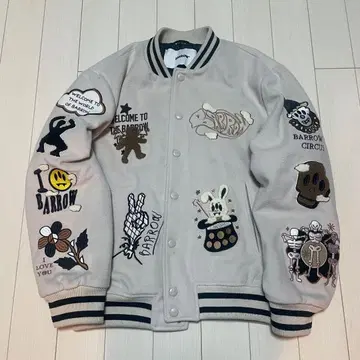 BARROW [ L ] 바시티 자켓 자수 엠블럼 패치