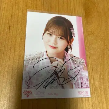 =LOVE 이코라브 타카마츠 히토미 브로마이드 친필 나폴레옹