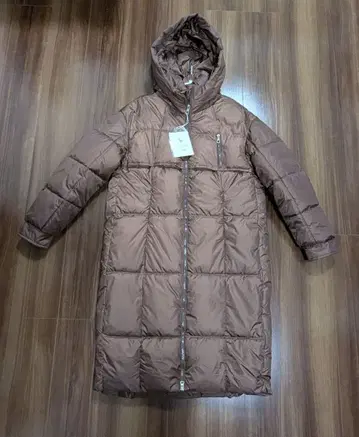 브라운 롱 코트 길이 110cm