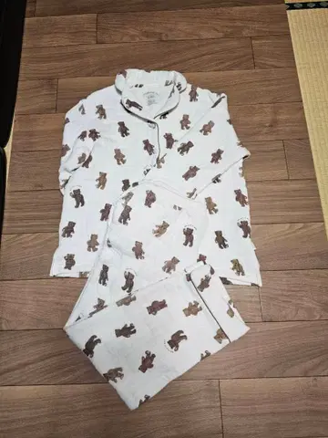 젤라또피케 곰 프린트 룸웨어 세트