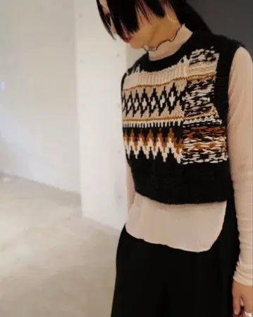 machatt 마차트 노르딕 니트 베스트