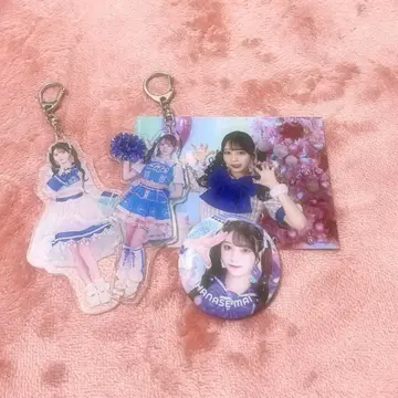 iLife 하나세 마이 아크릴 키링 브로마이드 캔 배지