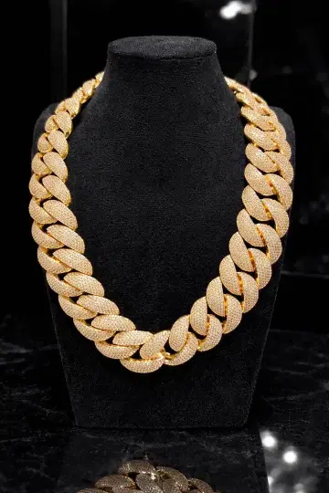 골드 Miami 목걸이 45cm