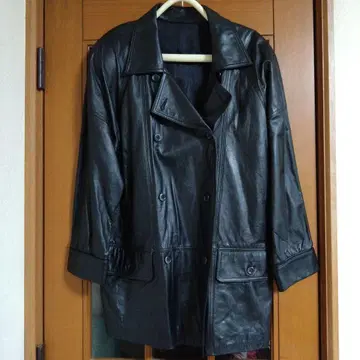 코트 소가죽 코트 소가죽 자켓 블랙