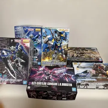 건담 프라모델 묶음 판매 6체 세트 MG 엑시아 3체 HG 3체 등