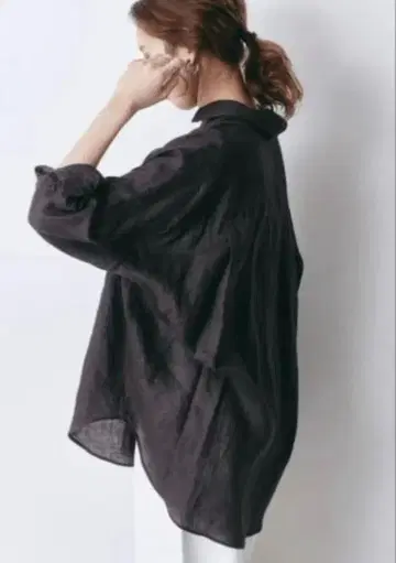 Spick & Span 스피츠앤스팬 린넨 카슈쿨 빅 셔츠