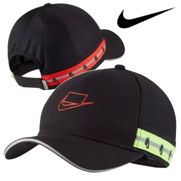 새상품 NIKE 나이키 남성용 캡 블랙 네온